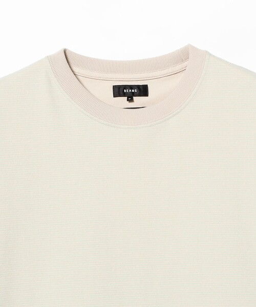 BEAMS（ビームス） tシャツ 速乾 マイクロ ボーダー Tシャツ（吸水速乾