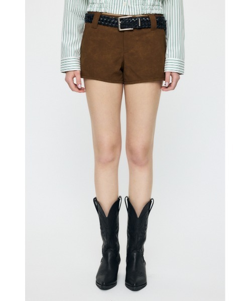 MOUSSY（マウジー） パンツ F/SUEDE ショートパンツ レディース