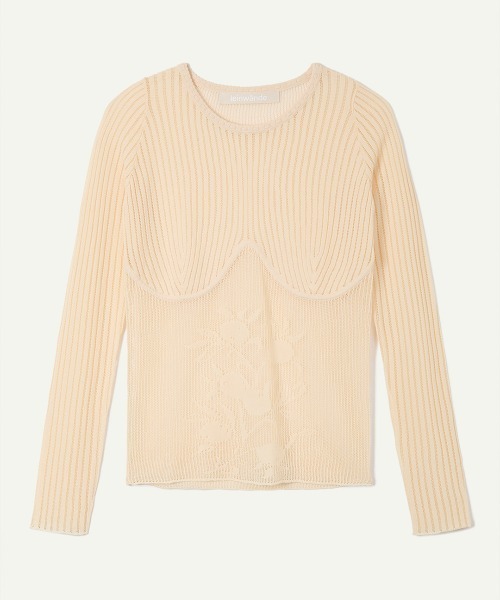 leinwande（ラインヴァンド） tシャツ 「leinwande」Blueberry Lace