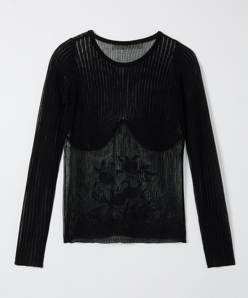 leinwande（ラインヴァンド） tシャツ 「leinwande」Blueberry Lace 