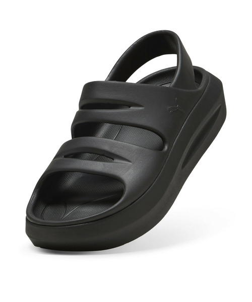 「PUMA」 フラットサンダル 25.0cm ブラック レディース_画像6