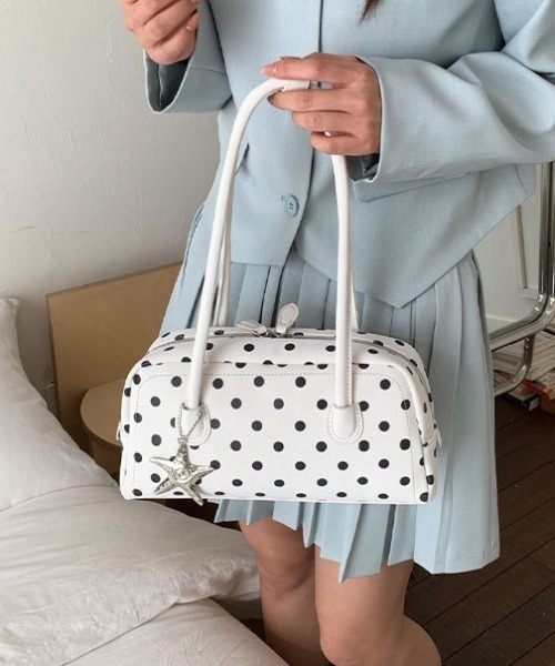 ショルダーバッグ バッグ ポルカドットハンドルbag レディース