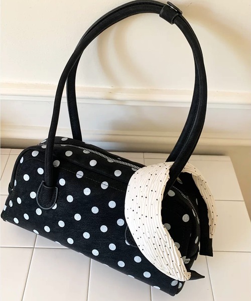 ショルダーバッグ バッグ ポルカドットハンドルbag レディース