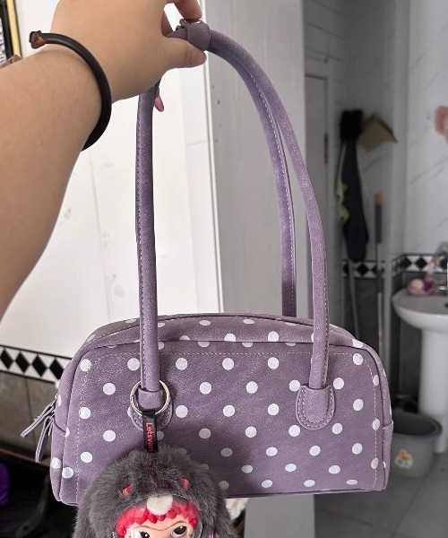 ショルダーバッグ バッグ ポルカドットハンドルbag レディース