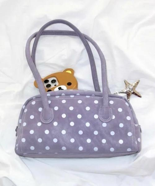 ショルダーバッグ バッグ ポルカドットハンドルbag レディース