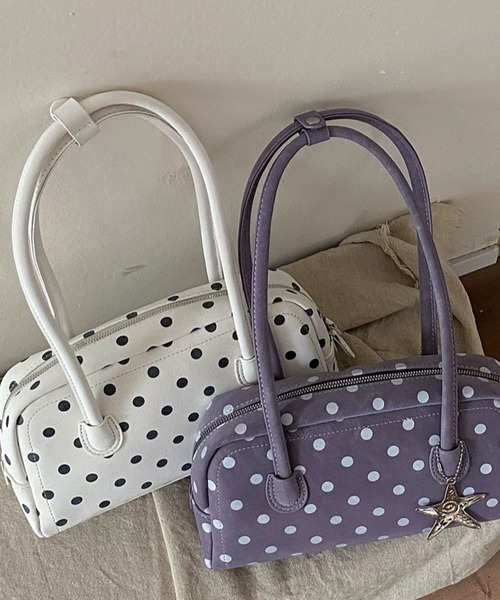 ショルダーバッグ バッグ ポルカドットハンドルbag レディース