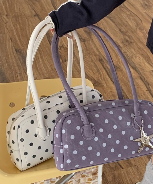 ショルダーバッグ バッグ ポルカドットハンドルbag レディース ショルダーバッグ バッグ ポルカドットハンドルbag レディース