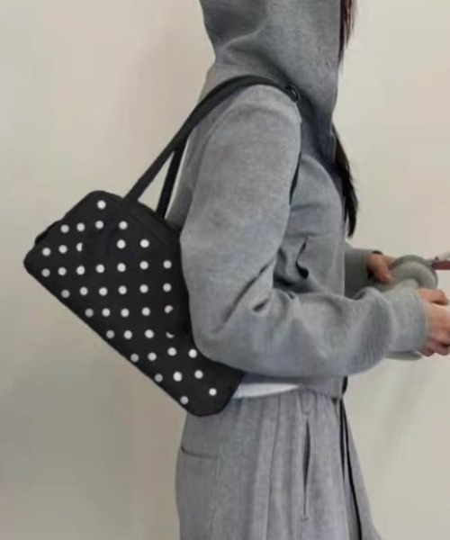 ショルダーバッグ バッグ ポルカドットハンドルbag レディース