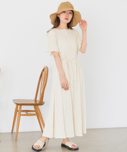 「Kastane」 半袖ワンピース 1 ブルー レディース_画像2