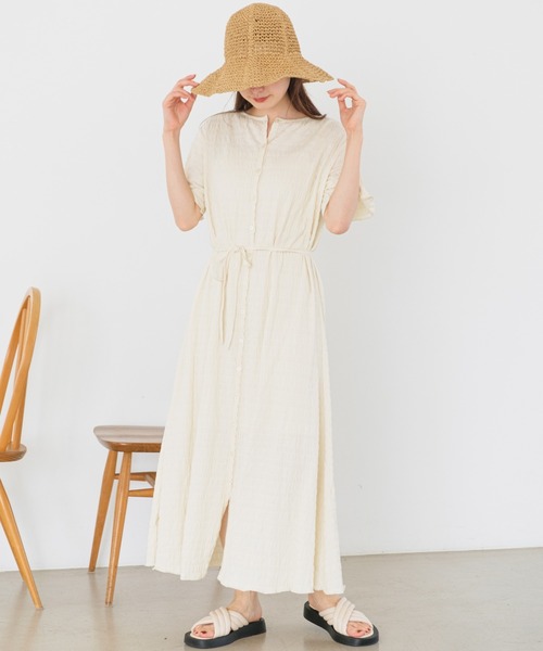「Kastane」 半袖ワンピース 1 ブルー レディース_画像4