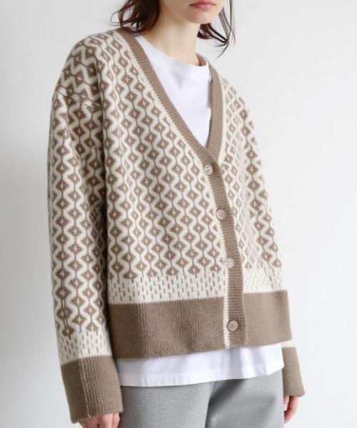 「cammie」 ニットカーディガン F ブラック レディース_画像9