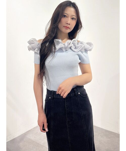 MERCURYDUO（マーキュリーデュオ） ロング スカート ホットフィックス