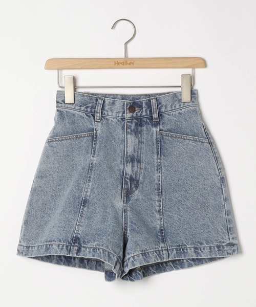 「Heather」 デニムショートパンツ S ブラック レディース_画像2