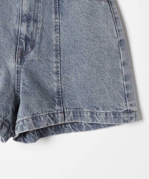 「Heather」 デニムショートパンツ S ブラック レディース_画像5