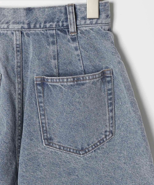 「Heather」 デニムショートパンツ S ブラック レディース_画像8