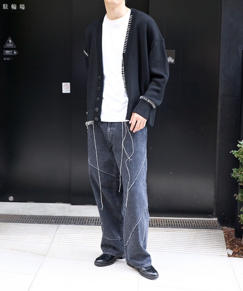 「JIEDA」 デニムパンツ 1 ブラック メンズ_画像3