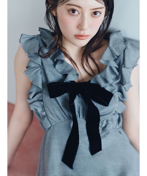 SNIDEL（スナイデル） ブラウス シャツ 「WEB限定カラーあり」フリル