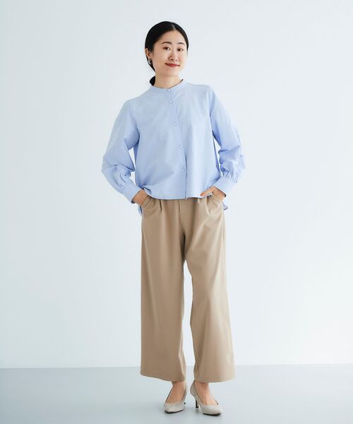 「le.coeur blanc」 長袖ブラウス 38 サックスブルー レディース_画像4