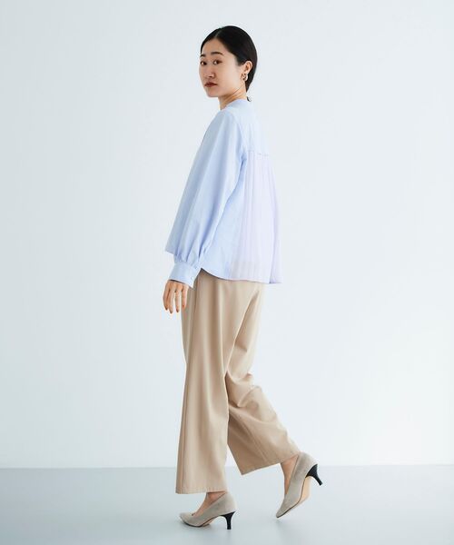 「le.coeur blanc」 長袖ブラウス 38 サックスブルー レディース_画像5