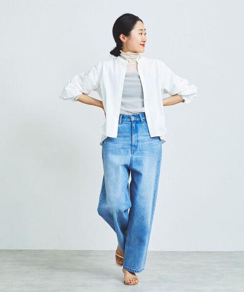 「le.coeur blanc」 長袖ブラウス 38 サックスブルー レディース_画像6