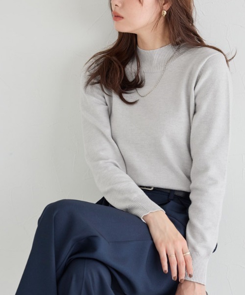 Pierrot（ピエロ） ニット セーター プレミアムカシミアタッチ