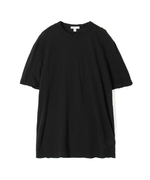 [新品]JAMES PERSEジェームスパース　カットソー　UネックTシャツ　黒 JAMES PERSE ジェームスパース レディース Tシャツ・カットソー