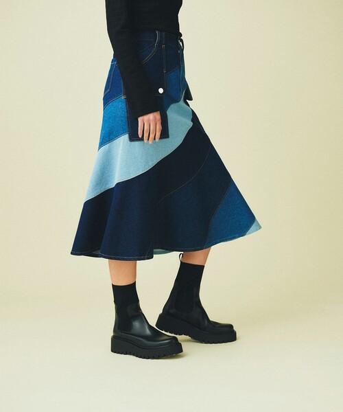 GRACE CONTINENTAL スカート 切替マーメイドスカート : ZOZOTOWN