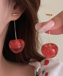 Aprosio&co さくらんぼピアス 即納】 さくらんぼ チェリー ピアス 韓国アクセサリー、軟骨