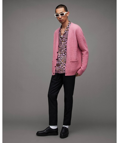 ALLSAINTS シャツ LEO LEOPARD PRINT RELAXED FIT SHIRT