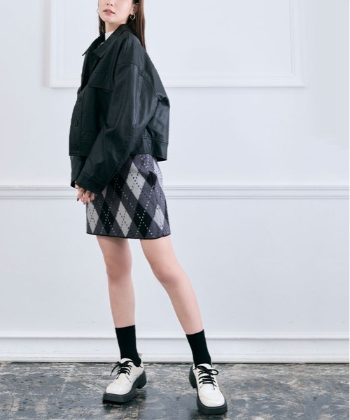 スカート アーガイル ニット ミニスカート : ZOZOTOWN Yahoo!店 - 通販