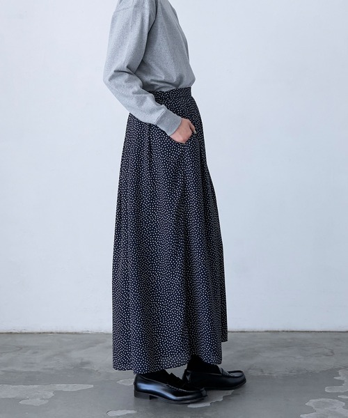 LA MARINE FRANCAISE スカート タックロングスカート : ZOZOTOWN