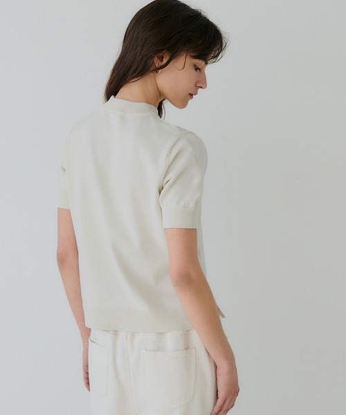 coca tシャツ サマーニットサイドスリットトップス レディース