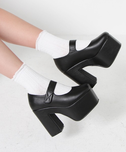 Newlyme パンプス 厚底ストラップパンプス : ZOZOTOWN Yahoo!店