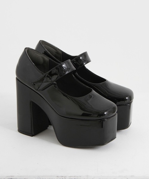 新品未使用 nouer ストラップパンプス　サイズ37 23.5 ブラック Newlyme パンプス 厚底ストラップパンプス : ZOZOTOWN Yahoo!店