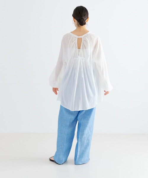 URBAN RESEARCH ブラウス シャツ シアードロストギャザー
