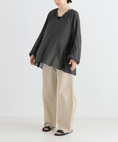 シアードロストギャザーブラウス URBAN RESEARCH ブラウス シャツ シアードロストギャザー