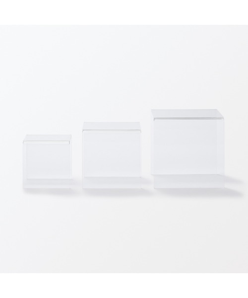 無印良品（MUJI） 収納 アクリルディスプレイ コの字型 3個セット