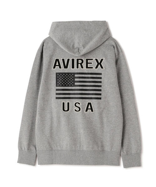 AVIREX アヴィレックス ヴィンテージ スウェット ジップパーカー AVIREX パーカー 「WEB&DEPOT限定」BONDING ZIP PARKA