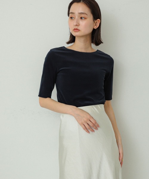 tシャツ 「洗える」シアーベロアTシャツ レディース SENSE OF PLACE by URBAN RESEARCH tシャツ シアーベロアTシャツ