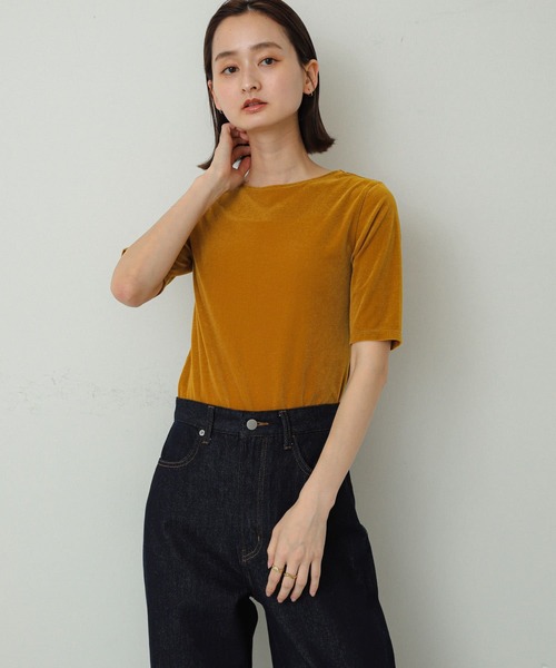 SENSE OF PLACE by URBAN RESEARCH tシャツ シアーベロアTシャツ