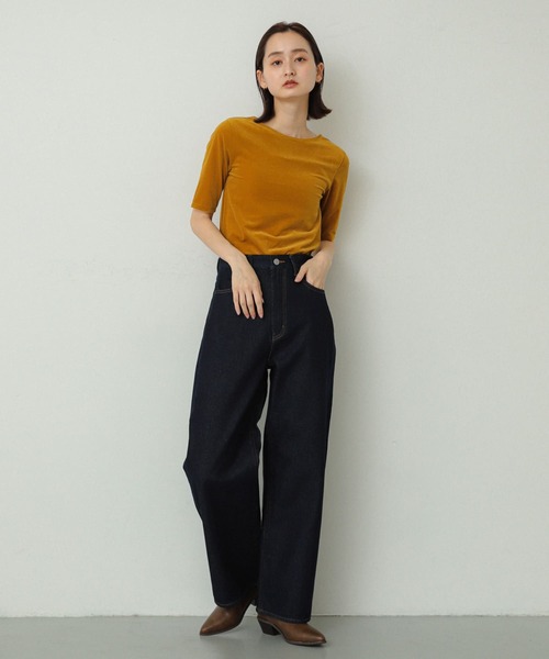tシャツ 「洗える」シアーベロアTシャツ レディース SENSE OF PLACE by URBAN RESEARCH tシャツ シアーベロアTシャツ