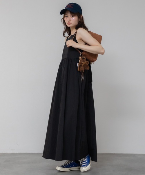 rosy monsterバックリボンジャンパースカート　ネイビー HEILIS ジャンパースカート 「original」バックリボンジャンパー