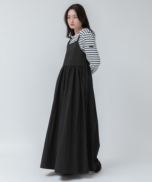 rosy monsterバックリボンジャンパースカート　ネイビー HEILIS ジャンパースカート 「original」バックリボンジャンパー