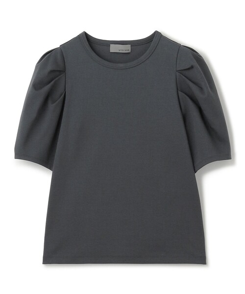 美品　uncrave ダブルフェイスジャージー ボリュームスリーブカットソー ダブルフェイスジャージー ボリュームスリーブカットソー（T