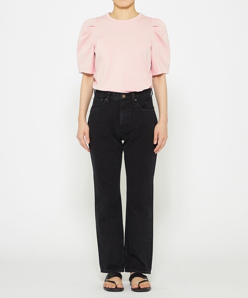 美品　uncrave ダブルフェイスジャージー ボリュームスリーブカットソー ダブルフェイスジャージー ボリュームスリーブカットソー（T