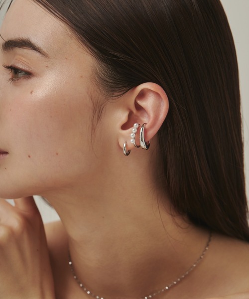 Junco Paris ＊美品イヤーカフ＊ラインストーン×ベビーパール ciite' イヤーカフ ミニパールイヤーカフ レディース : ZOZOTOWN