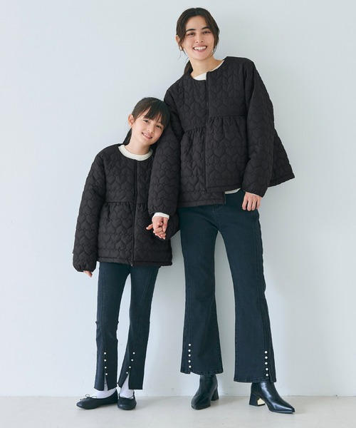 coca（コカ） ノーカラージャケット アウター キッズ 親子お揃い 撥水