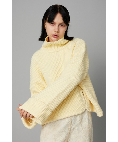 ニット セーター Back random hem tops　　バックランダムヘムトップス レディース HeRIN.CYE ニット セーター Back random hem tops バック