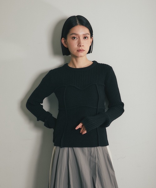 tシャツ ビスチェデザインリブニットトップス レディース : ZOZOTOWN