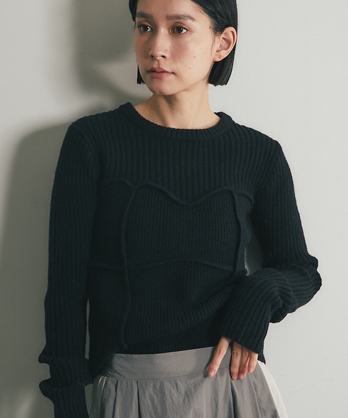 tシャツ ビスチェデザインリブニットトップス レディース : ZOZOTOWN